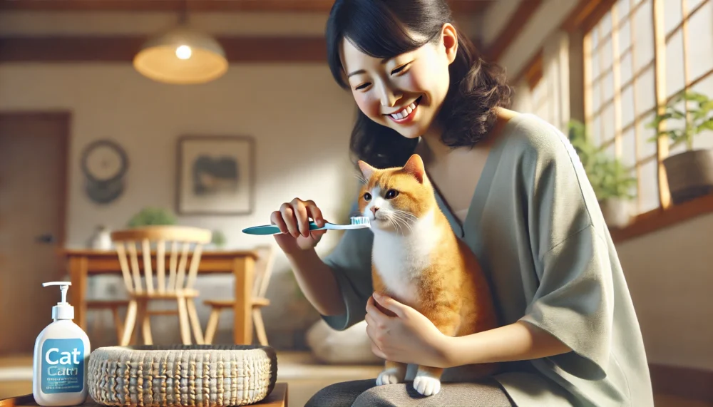 猫の口臭に対する日常的なケア方法